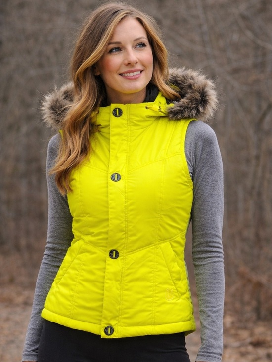 Burton Jackets & Blazers - Burton Dryride Vest with Faux Fur trimmed Hood